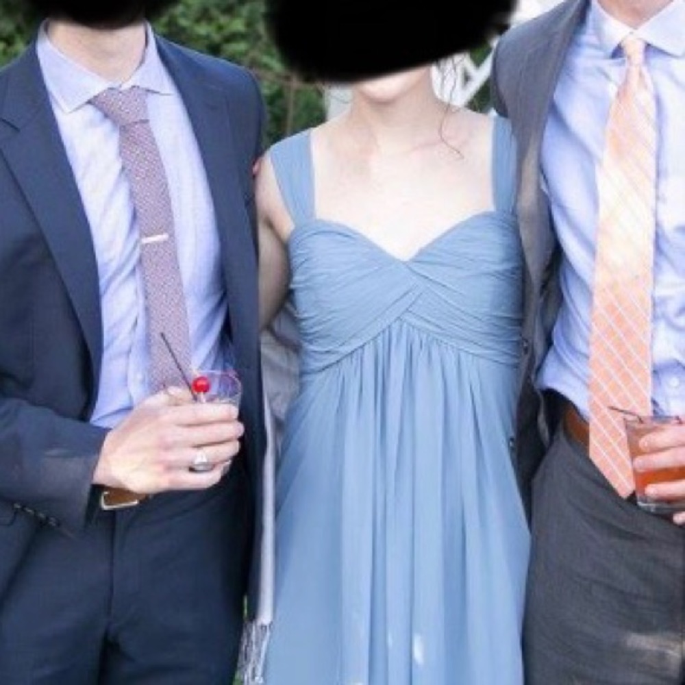 Bill Levkoff bridesmaid dress - slate